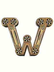 Декоративный элемент Versace Alphabet Lettera Bianca W 48962 14,5x19,4 глянцевый