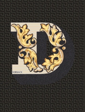 Декоративный элемент Versace Alphabet Lettera Nera D 48973 14,5x19,4 глянцевый