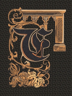 Декоративный элемент Versace Alphabet Lettera Nera F 48975 14,5x19,4 глянцевый