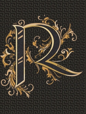 Декоративный элемент Versace Alphabet Lettera Nera R 48987 14,5x19,4 глянцевый