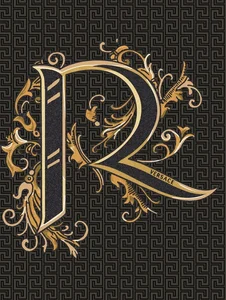 Декоративный элемент Versace Alphabet Lettera Nera R 48987 14,5x19,4 глянцевый