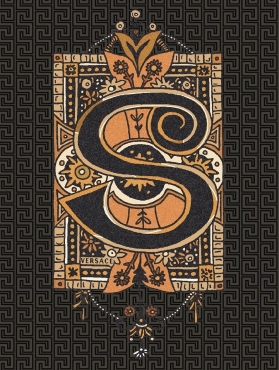 Декоративный элемент Versace Alphabet Lettera Nera S 48988 14,5x19,4 глянцевый