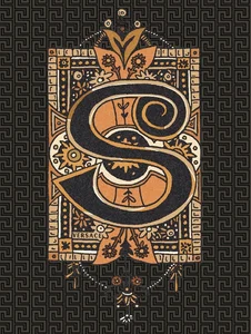 Декоративный элемент Versace Alphabet Lettera Nera S 48988 14,5x19,4 глянцевый