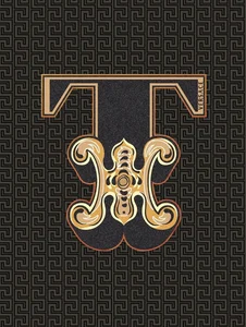 Декоративный элемент Versace Alphabet Lettera Nera T 48989 14,5x19,4 глянцевый