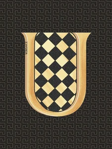 Декоративный элемент Versace Alphabet Lettera Nera U 48990 14,5x19,4 глянцевый