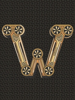 Alphabet Lettera Nera W 48992