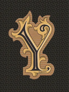 Декоративный элемент Versace Alphabet Lettera Nera Y 48994 14,5x19,4 глянцевый