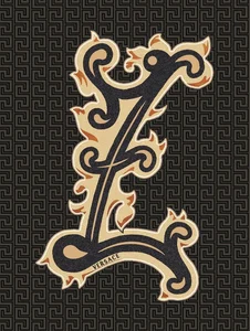 Декоративный элемент Versace Alphabet Lettera Nera Z 48995 14,5x19,4 глянцевый