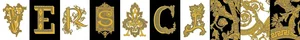 Декоративный элемент Versace Alphabet Versace Bianca-Nera-Oro 48904 14,5x19,4 глянцевый