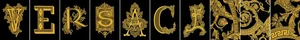 Плитка Versace Alphabet Versace Nera 48902 14,5x19,4 глянцевая