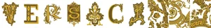 Декоративный элемент Versace Alphabet Versace Bianca 48901 14,5x19,4 глянцевый