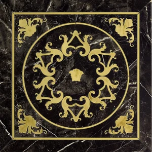 Декоративный элемент Versace Emote Cassettone Nero 262780 78x78 полированный