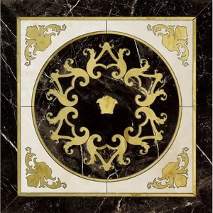 Декоративный элемент Versace Emote Cassettone Nero/Bianco 262781 78x78 полированный