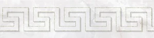 Бордюр Versace Emote Greca Glitter Bianco 262790 19,5x78 полированный