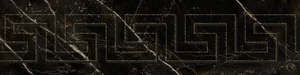 Бордюр Versace Emote Greca Glitter Nero 262792 19,5x78 полированный