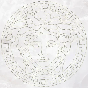 Декоративный элемент Versace Emote Medusa Glitter Bianco 262750 39x39 полированный