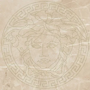 Декоративный элемент Versace Emote Medusa Glitter Crema Mar 262751 39x39 полированный