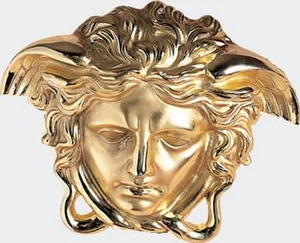 Вставка Versace Emote Medusa Ottone 262772 3,8x4,8 полированная