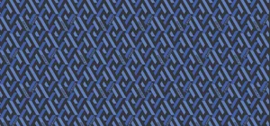 Керамогранит Versace Icons La Greca Midi Blue Ret G28315 60x120 матовый