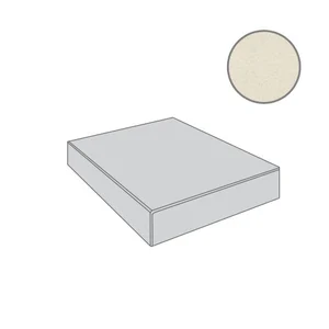 Ступень Versace Marble Ang. Gradone Bianco Lap 240571 32,5x32,5 лаппатированная