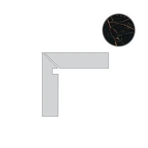 Спецэлемент Versace Marble Battiscala Nero Sx Lap 240623 8x117 лаппатированный