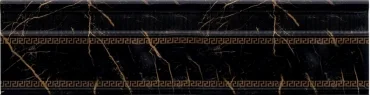 Бордюр Versace Marble Battiscopa Nero 240793 15x58,5 лаппатированный