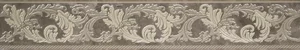 Бордюр Versace Marble Fas.10 Barocchina Grigio 240886 9,6x58,5 лаппатированный
