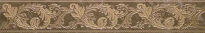 Бордюр Versace Marble Fas.10 Barocchina Marrone 240887 9,6x58,5 лаппатированный