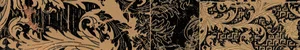 Бордюр Versace Marble Fas.10 Patchwork Nero 240733 9,8x58,5 лаппатированный