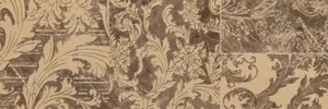 Декоративный элемент Versace Marble Fas.20 Patchwork Marrone 240727 19,5x58,5 лаппатированный