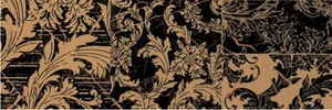 Декоративный элемент Versace Marble Fas.20 Patchwork Nero 240723 19,5x58,5 лаппатированный