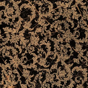 Декоративный элемент Versace Marble Modulo Barocco Nero 240703 58,5x58,5 лаппатированный