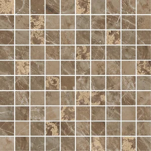 Мозаика Versace Marble Mos.T100 Dec Marrone 240827 29,1x29,1 лаппатированная