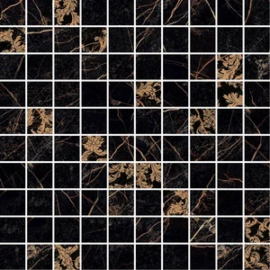 Мозаика Versace Marble Mos.T100 Dec Nero 240823 29,1x29,1 лаппатированная