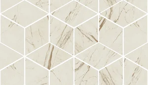 Мозаика Versace Marble Mos.T3 3D Bianco 240831 17x29,1 лаппатированная