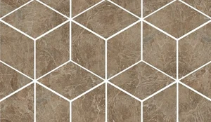 Мозаика Versace Marble Mos.T3 3D Marrone 240837 17x29,1 лаппатированная