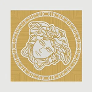 Вставка Versace Maximvs Angolo Bianco/Oro Lux G0067821 10x10 полированная