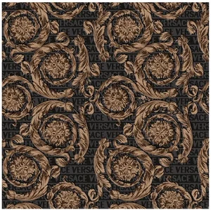 Декоративный элемент Versace Maximvs Barocco Nero/Oro Lux G0067681 60x60 полированный
