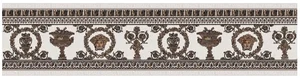 Бордюр Versace Maximvs Fascia Bianco/Oro Lux G0067691 30x120 полированный