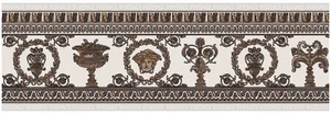Бордюр Versace Maximvs Fascia Bianco/Oro Lux G0067701 20x60 полированный