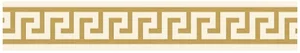 Бордюр Versace Maximvs Fascia Greca Avorio/Oro Lux G0067713 10x60 полированный
