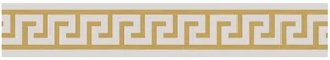 Бордюр Versace Maximvs Fascia Greca Bianco/Oro Lux G0067711 10x60 полированный