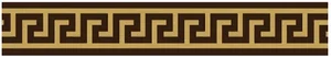 Бордюр Versace Maximvs Fascia Greca Brown/Oro Lux G0067712 10x60 полированный