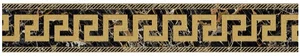 Бордюр Versace Maximvs Fascia Greca Sabbiata Black & Gold/Oro G0067834 10x60 полированный