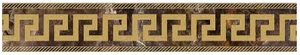 Бордюр Versace Maximvs Fascia Greca Sabbiata Galaxy Brown/Oro G0067836 10x60 полированный