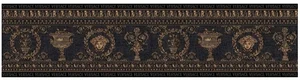 Бордюр Versace Maximvs Fascia Nero/Oro Lux G0067690 30x120 полированный
