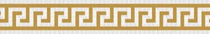 Бордюр Versace Meteorite Fascia Greca Nat Bianco/Oro 47102 9,8x60 натуральный