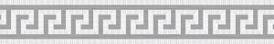 Бордюр Versace Meteorite Fascia Greca Nat Bianco/Platino 47103 9,8x60 натуральный