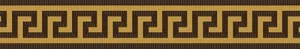 Бордюр Versace Meteorite Fascia Greca Nat Moka/Oro 47104 9,8x60 натуральный