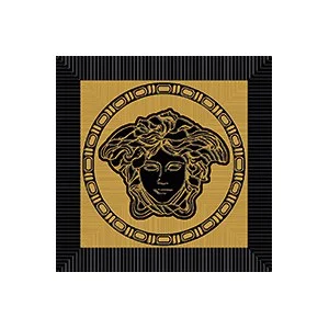 Вставка Versace Meteorite Fir.Medusa Nat Nero/Oro 47130 9,8x9,8 натуральная